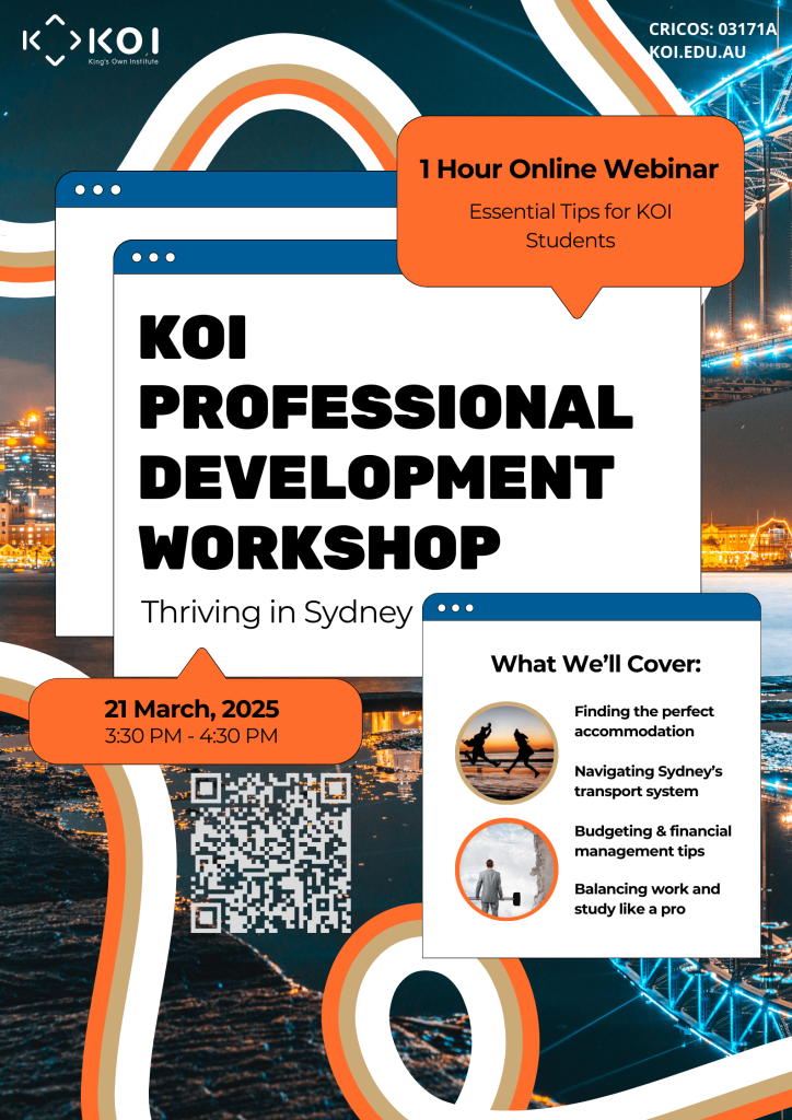 KOI Professional Development Workshop: Thriving in Sydney event photo 1
